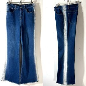 Venus Bleach Side Stripe Flared jeans